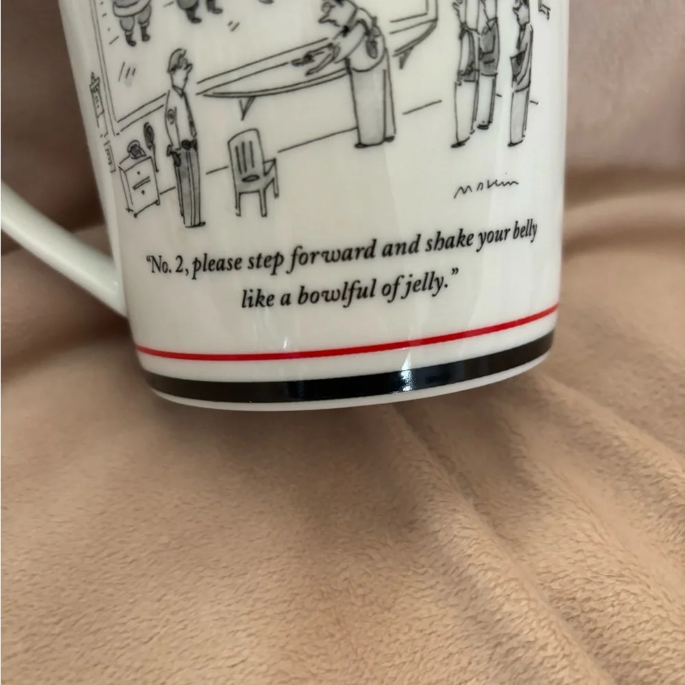 New Yorker Coffee Mug “No. 2, please step forward and shake your belly….”